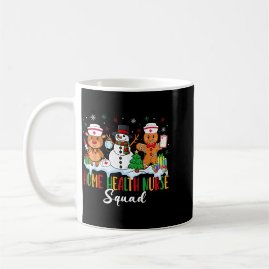 Home Health Nurse Squad Reindeer Gingerbread Chris Kaffeetasse (Links)