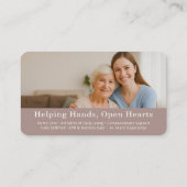 Home Help Caregiver QR Code Visitenkarte (Rückseite)