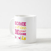 Home i where your mom i kaffeetasse (Vorderseite Links)