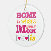 Home i where your mom i keramikornament (Links)