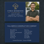 Home Improvement Photo Navy Blue Visitenkarte