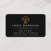 Home Improvement QR Code Metallic Visitenkarte (Vorderseite)