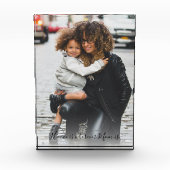 Home is Mom Foto von Script Black White Overlay (Vorderseite)