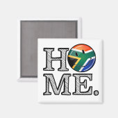 Home is South Africa Smiling Flag Housewarming Magnet (Vorderseite/Rückseite)