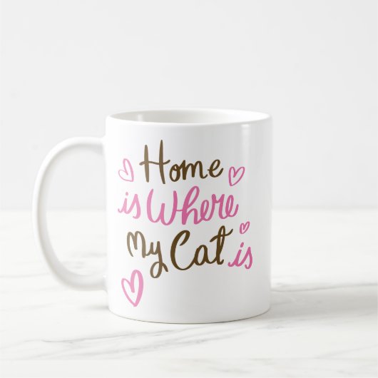 Home is where my cat is 1 kaffeetasse (Links)