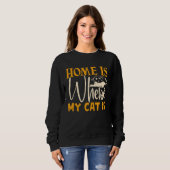 Home Is Where My Cat Is Sweatshirt (Vorne ganz)