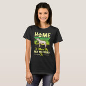 Home Is Where My Irish Wolfhound Is Irish Wolfhoun T-Shirt (Vorne ganz)