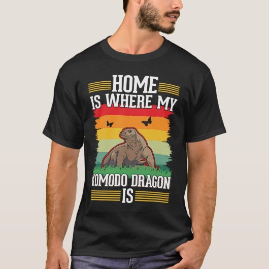 Home is where my Komodo Dragon is Komodo Dragon T-Shirt (Vorderseite)