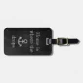 Home is Where the Anchor Drops Gepäckanhänger (Vorderseite horizontal)