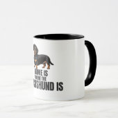 Home Is Where the Black & Tan Dachshund Is Coffee Tasse (VorderseiteRechts)