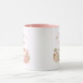 Home is Where The Cat Is Cute Kitty Coffee Pink Tasse (Zentrum)