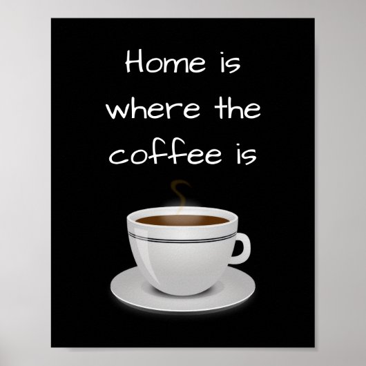 Home is where the coffee is poster (Vorne)