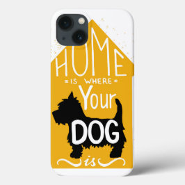Home Is Where The Dog Is iPhone 13 Hülle