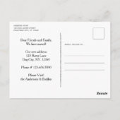 Home is Where The Dog Is New Address Dog Moving An Postkarte (Rückseite)