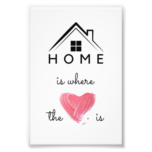 Home Is Where the Heart Is Poster – Cozy Wall Art (Vorne)