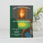 Home is where the hearth is einladung (Stehend Vorderseite)