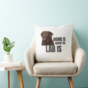 Home Is Where the Lab Is Kissen