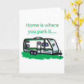 Home is where you park it. karte (Gelbe Blume)