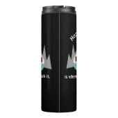 Home is Where You Park It Teardrop Camper Thermosbecher (Rückseite)