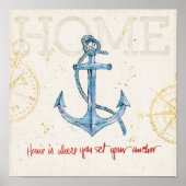 Home is Where You Set Your Anchor Poster (Vorne)