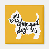 Home Is Where Your Dog Magnet (Vorne)