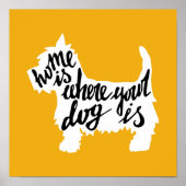 Home Is Where Your Dog Poster (Vorne)