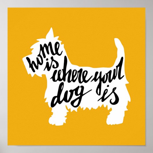Home Is Where Your Dog Poster (Vorne)