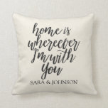 HOME IS WHEREEVER I'M WITH YOU PERSONALIZED KISSEN<br><div class="desc">FOR DREHMOMENT</div>