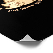 Home Is Wherever Im With You Cute Cat Hug Playful  Poster (Ecke)