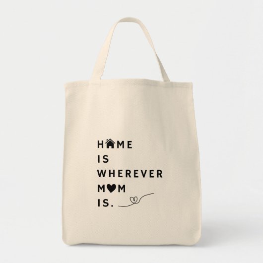 Home Is Wherever Mom Is – Gift For Mom Tragetasche (Vorne)