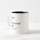Home Is Wherever Mom Is – Gift For Mom Zweifarbige Tasse (Vorderseite Links)