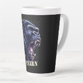 Home/Kitchen Angry Gorilla Lessons Learn Latte Mug Milchtasse (Rechte Ecke)