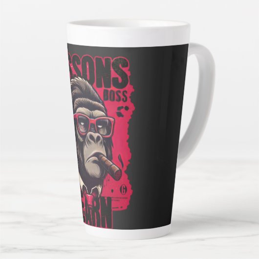 Home/Kitchen Gorilla Boss Latte Mug Milchtasse (Rechte Ecke)