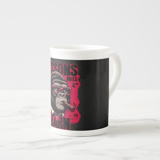 Home/Kitchen Gorilla Boss Lessons Learn Mug Porzellantasse (Vorderseite Rechts)