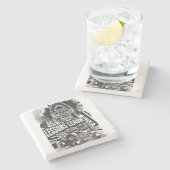 Home/Kitchen Legendary Gorilla Stone Coaster Steinuntersetzer (Seitenansicht)