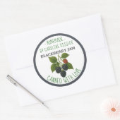 Home Made Blackberry Jam Canning Label Sheet Runder Aufkleber (Umschlag)