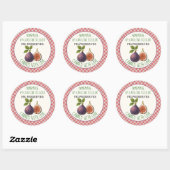 Home Made Fig Preserves Canning Label Sheet Runder Aufkleber (Blatt)