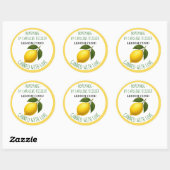Home Made Lemon Curd Canning Label Sheet Runder Aufkleber (Blatt)