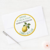 Home Made Quince Preserves Canning Label Sheet Runder Aufkleber (Umschlag)