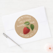 Home Made Raspberry Jam Canning Label Sheet Runder Aufkleber (Umschlag)