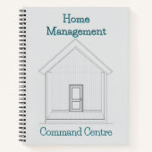 Home Management Command Center | Blueprint Binder Notizblock (Vorderseite)