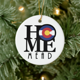 HOME Mead Colorado  Keramik Ornament