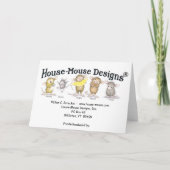 Home-Mouse-Designs®-Karte Feiertagskarte (Rückseite)