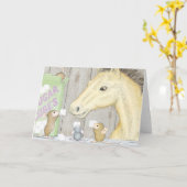 Home-Mouse-Designs®-Karte Karte (Gelbe Blume)