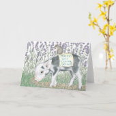 Home-Mouse-Designs®-Karte Karte (Gelbe Blume)