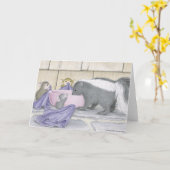 Home-Mouse-Designs®-Karte Karte (Gelbe Blume)
