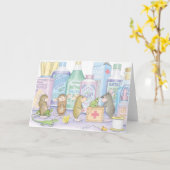Home-Mouse-Designs®-Karte Karte (Gelbe Blume)
