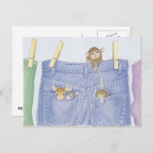 Home-Mouse-Designs® Postkarte (Vorne/Hinten)