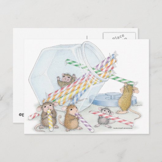 Home-Mouse-Designs® Postkarte (Vorne/Hinten)