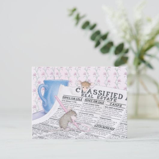 Home-Mouse-Designs® Postkarte (Stehend Vorderseite)